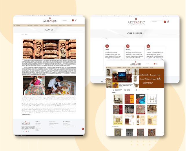 eCommerce  Development for PulsaTech ArtEastic